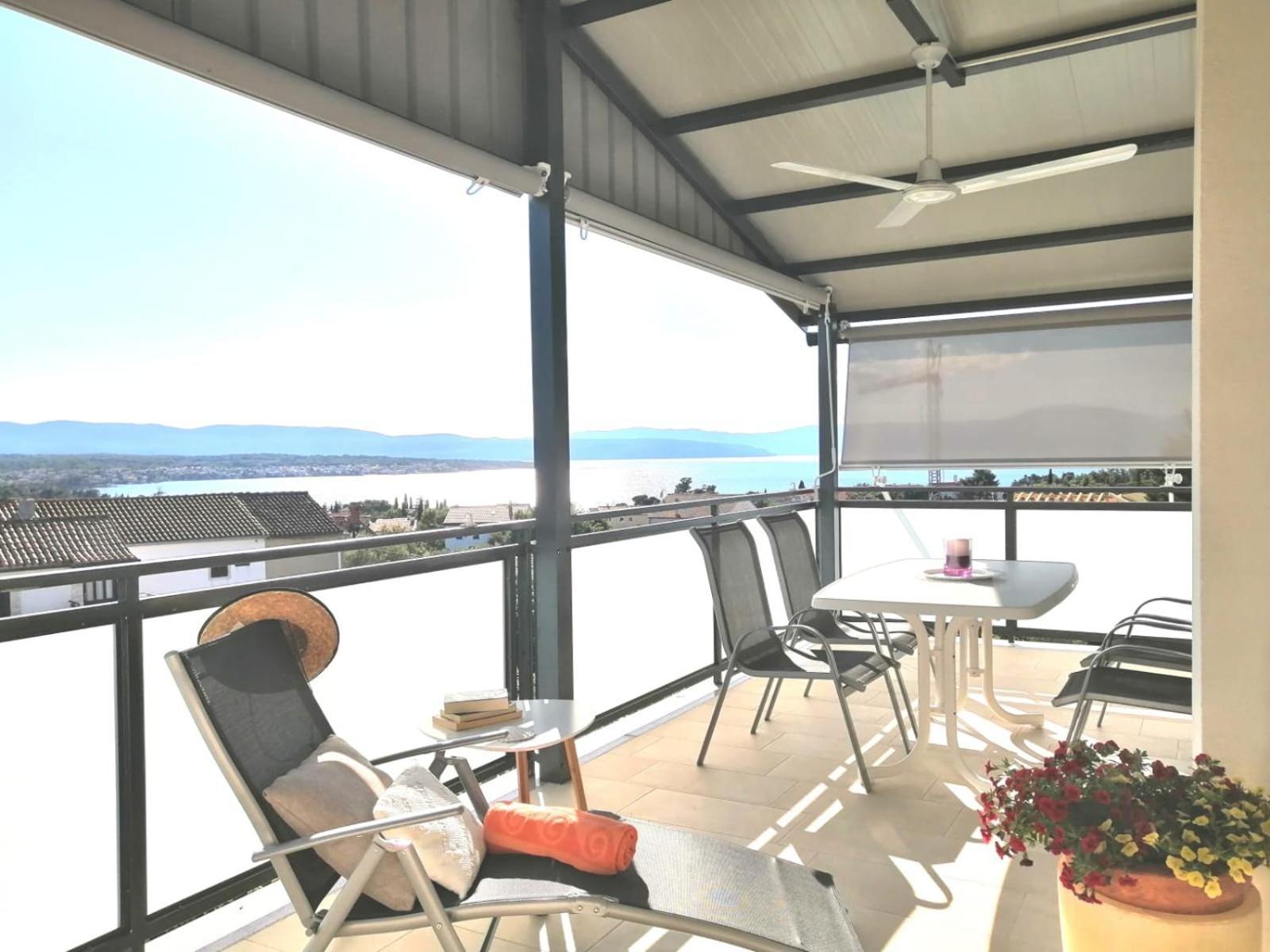 Lovely Sea View House 2 In Malinska Island Krk 外观 照片